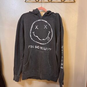 Nirvana Lithium “I’m So Happy” Sweatshirt by Live Nation Size Med